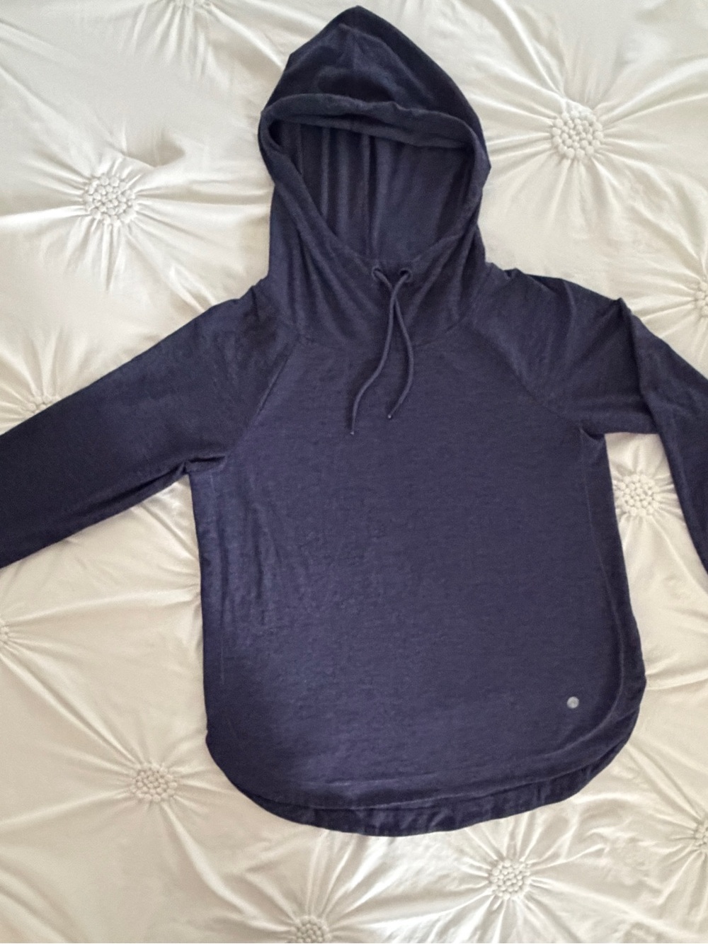Apana Navy Hooded Active Top
